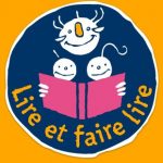 logo_lire_et_faire_lire sur fond orange